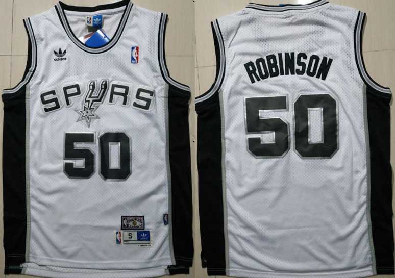 Spurs 50 David Robinson White Hardwood Classics Jersey,We sell and wholesale Spurs 50 David Robinson White Hardwood Classics Jersey on line form chian!